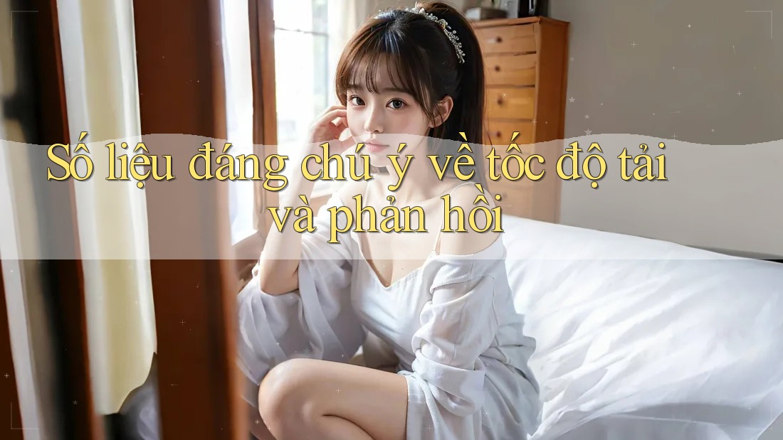 Số liệu đáng chú ý về tốc độ tải và phản hồi