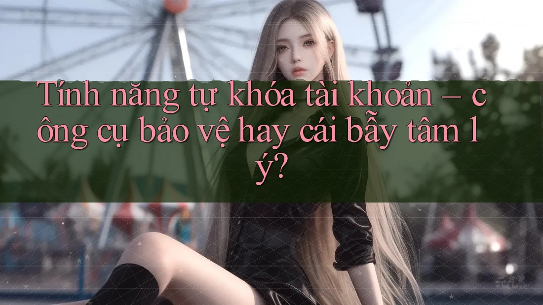 Tính năng tự khóa tài khoản – công cụ bảo vệ hay cái bẫy tâm lý?